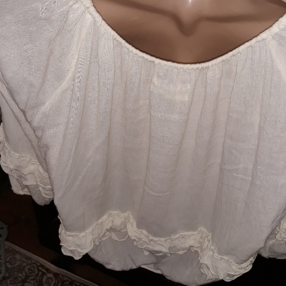 Ralph Lauren blouse boho * 3 charm necklace - Picture 5 of 5